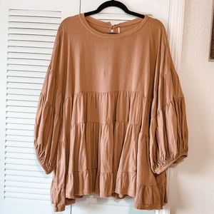 Free People Briana Camel Top